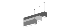 LED светильники линейные  профильные