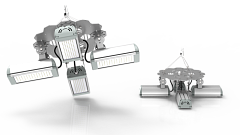 Изображение Промышленный светильник Ромашка High-Bay SKE-SVT-P-FLOWER-MPRO-128W (32Wx4) трос