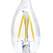 Изображение Лампа светодиодная LED-СВЕЧА НА ВЕТРУ-PREMIUM 7Вт 160-260В Е14 3000К 630Лм прозрачная ASD