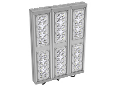Изображение Прожекторный светильник "МОДУЛЬ" SVT-STR-M-53W-45x140-TRIO (с защитой от 380)