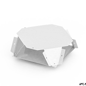 Изображение Соединитель X-образный с набором креплений для светильников серии МАРКЕТ V4-R0-00.0012.MR0-0001