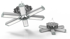 Изображение Промышленный светильник Ромашка High-Bay SKE-SVT-P-FLOWER-MPRO-366W(61Wx6) трос