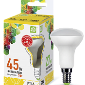 Изображение Лампа светодиодная LED-R50-standard 5Вт 160-260В Е14 3000К 450Лм ASD