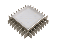 Изображение Универсальный светодиодный светильник Грильято АLBATROSS АТ-ДВО-07-33-55-Х (размер ячейки 150х150) комплект модуль+драйвер